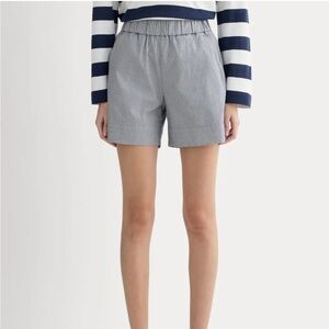 Everlane Easy Short Denim Pinstripe size L NWT